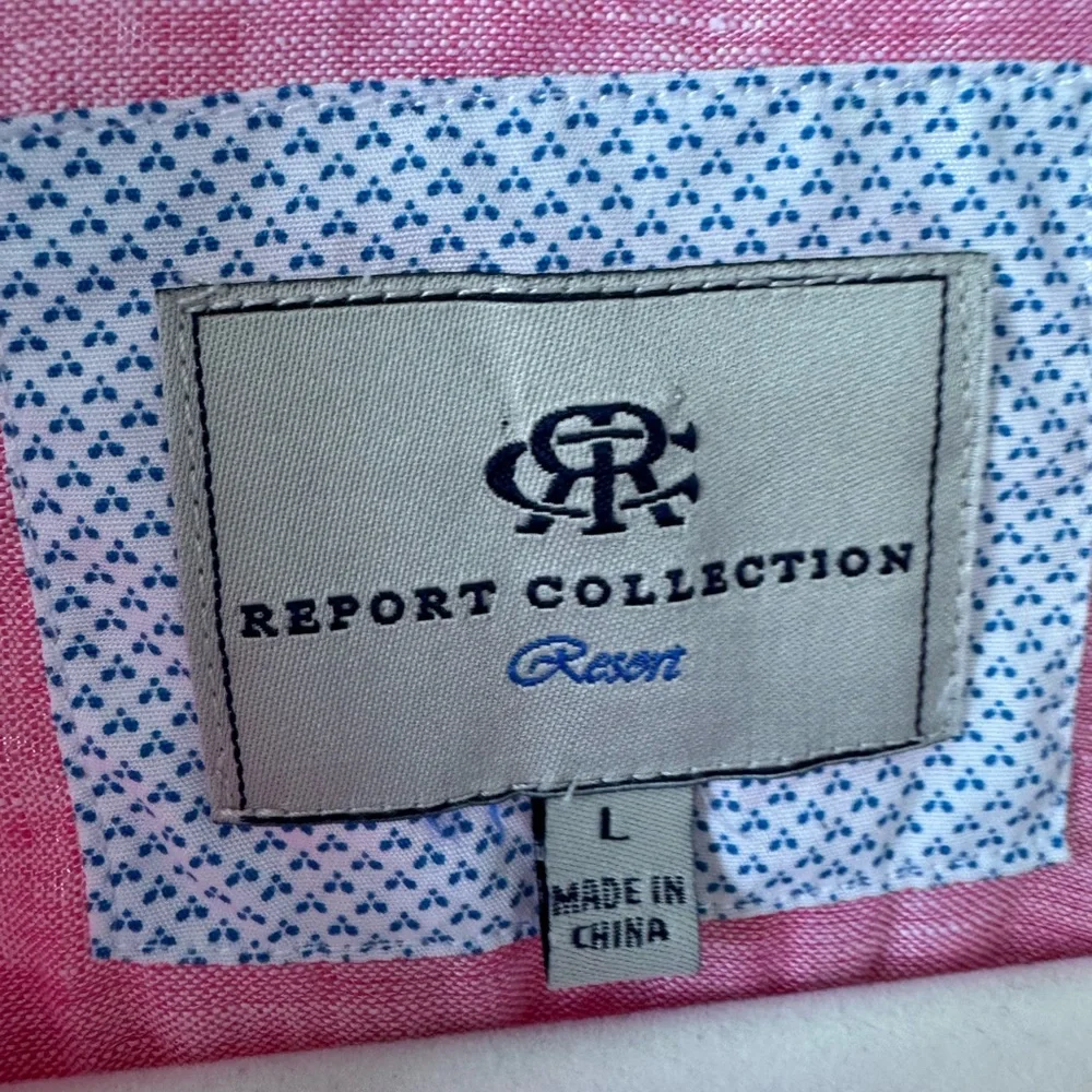Report Collection Linen Button Down - Picture 4 of 5